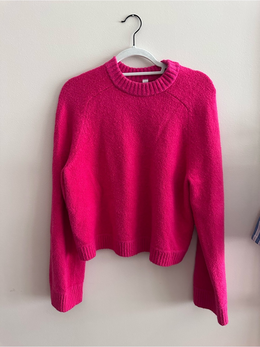 Lululemon Brushed Cotton Merino Blend Crewneck Sonic Pink! - Picture 2 of 15